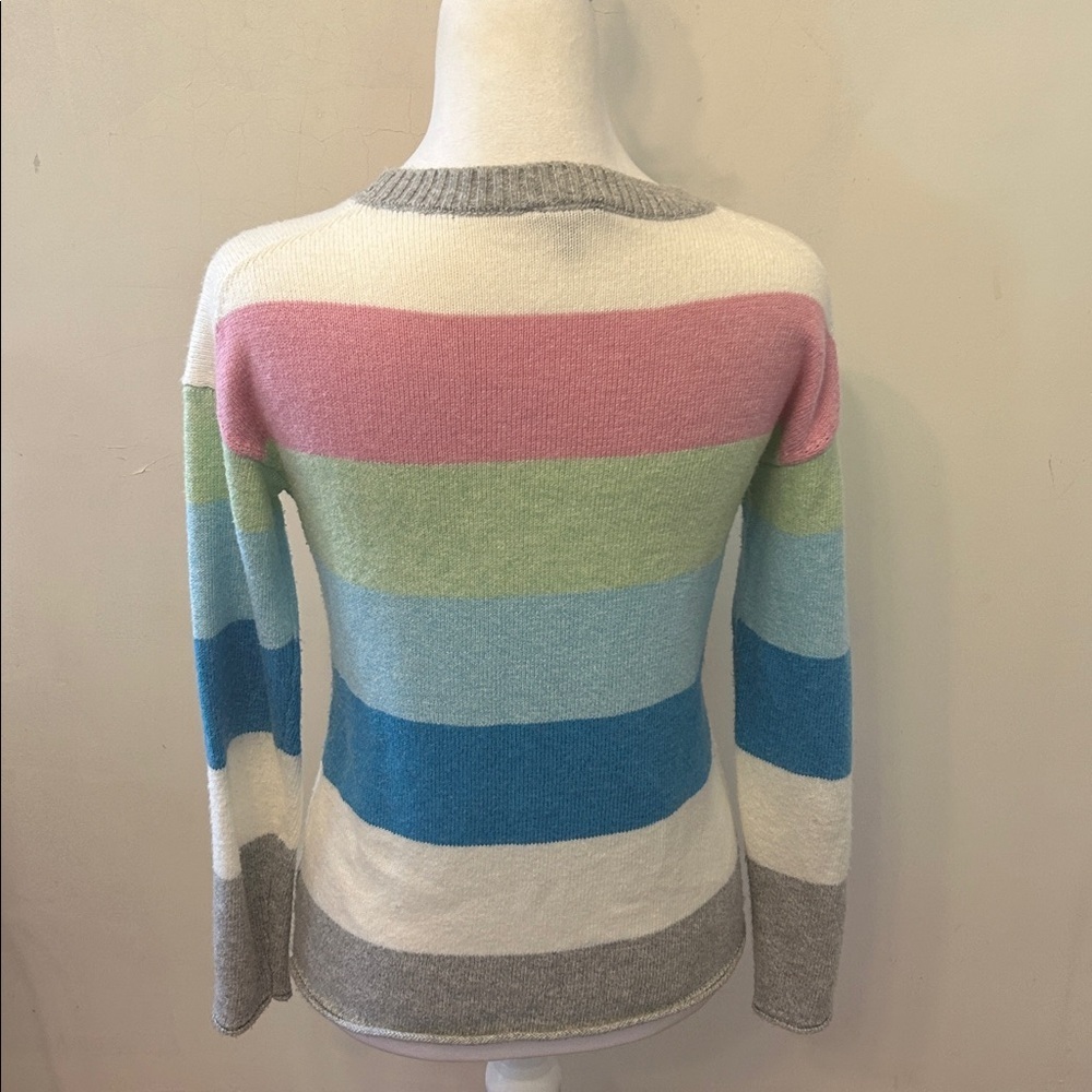 Talbots multicolored stripe long sleeve sweater Size P EUC - Picture 3 of 6
